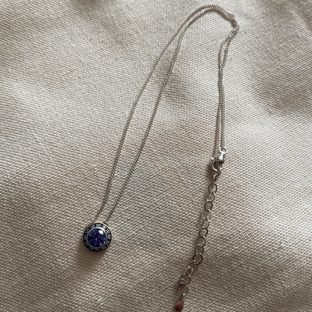 Silpada Halo CZ necklace